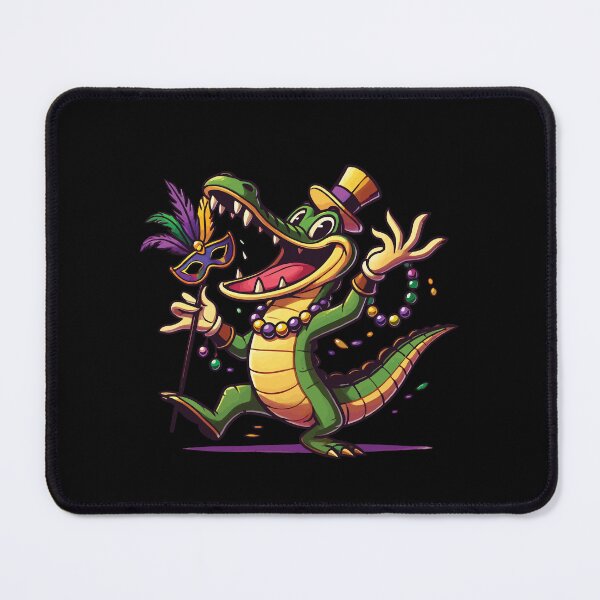 Item preview, Mardi Gras Alligator Celebration Fun designed and sold by LuminOrb.