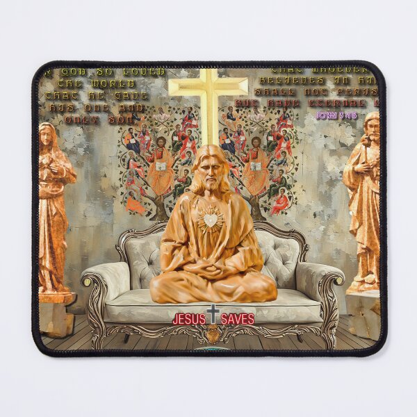 Item preview, JESUS SAVES - Divine Meditation: The Light of Salvation designed and sold by stevepmp.
