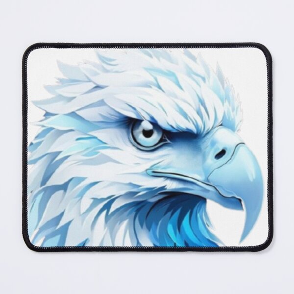 Item preview, Blue and White Eagle – Ice-Cold Predator Art designed and sold by MaciejCraft.