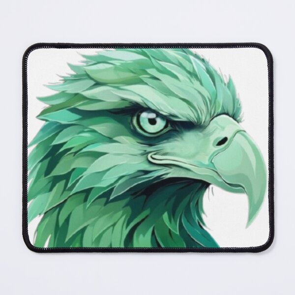 Item preview, Green Spirit Eagle – Vibrant Animal Portrait designed and sold by MaciejCraft.