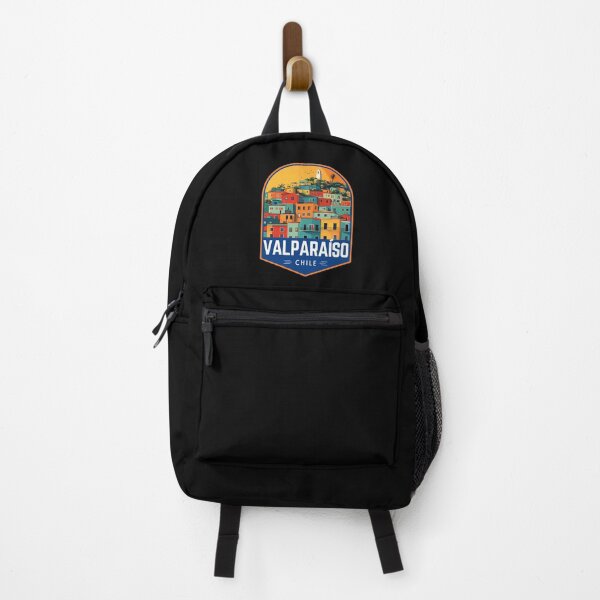 Item preview, Valparaíso in Chile Retro Travel Art Badge designed and sold by MaateoDesign.
