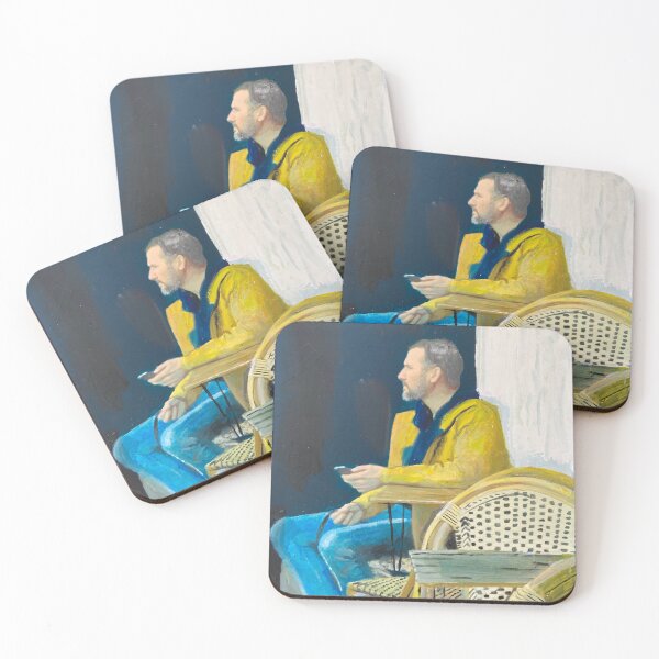 Item preview, Man Sitting At Cafe designed and sold by golan22may.