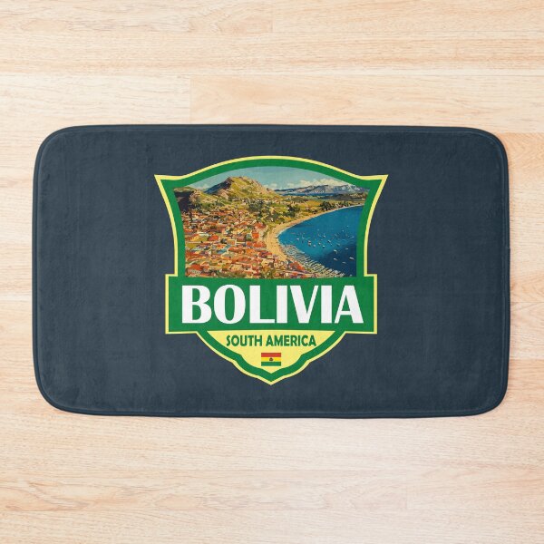 Item preview, Bolivia Illustration Retro Badge designed and sold by KrisSidDesigns.