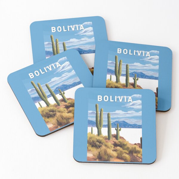 Item preview, Bolivia Illustration Travel Art Vintage designed and sold by KrisSidDesigns.