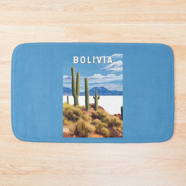Item preview, Bolivia Illustration Travel Art Vintage designed and sold by KrisSidDesigns.