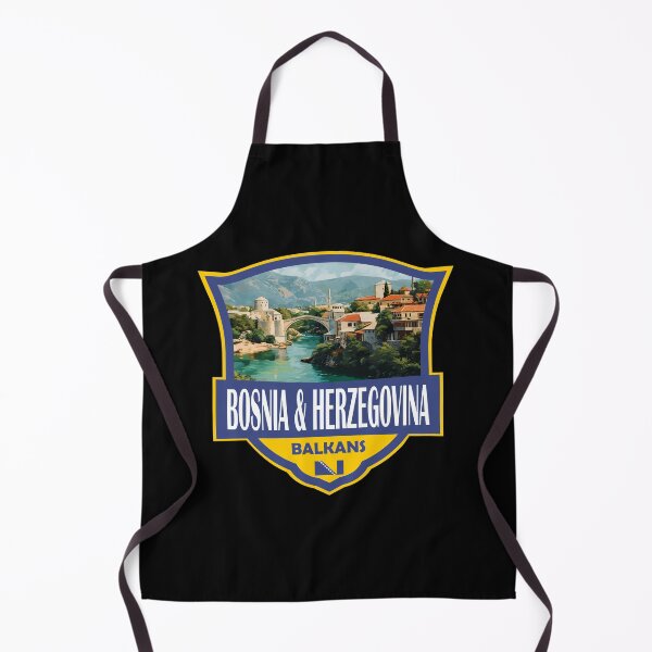 Item preview, Bosnia and Herzegovina Illustration Retro Badge designed and sold by KrisSidDesigns.
