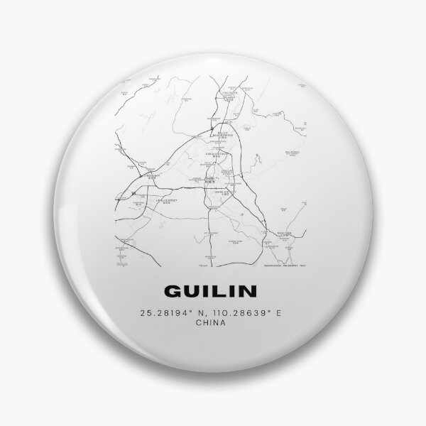 Item preview, Minimalist Guilin Map Art - China City Coordinates Design designed and sold by RM-Journey.