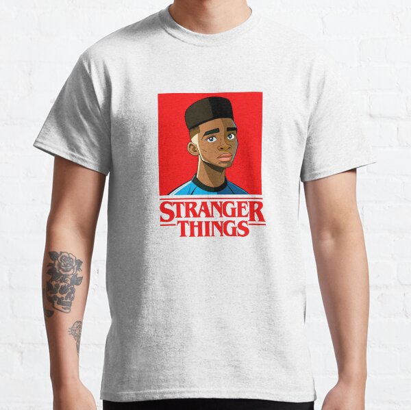 Vista previa del artículo con la obra «Stranger Things: Lucas Sinclair », diseñado y vendido por GlowInk8.