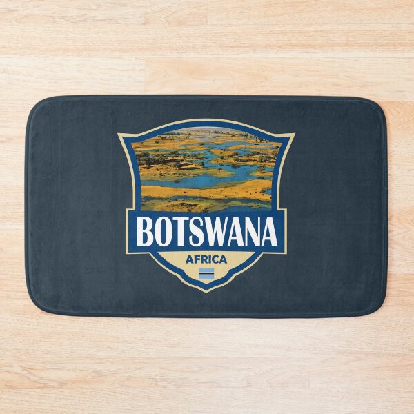 Item preview, Botswana Illustration Retro Badge designed and sold by KrisSidDesigns.