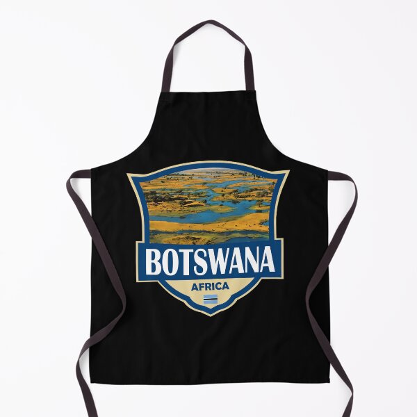 Item preview, Botswana Illustration Retro Badge designed and sold by KrisSidDesigns.