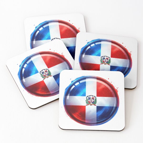 Item preview, Dominican Republic Circle Flag Watercolour Style designed and sold by FlagWardrobe.