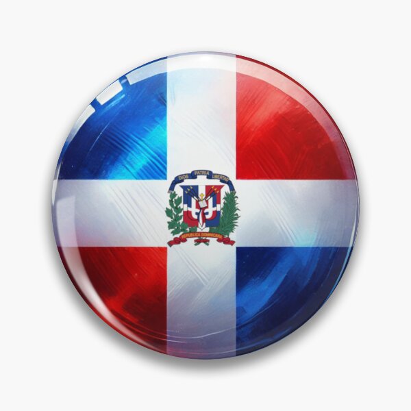 Item preview, Dominican Republic Circle Flag Watercolour Style designed and sold by FlagWardrobe.