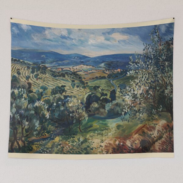 Item preview, Mediterranean Olive Grove - Impressionist Landscape designed and sold by CARRAANN.