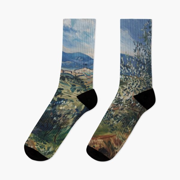 Item preview, Mediterranean Olive Grove - Impressionist Landscape designed and sold by CARRAANN.