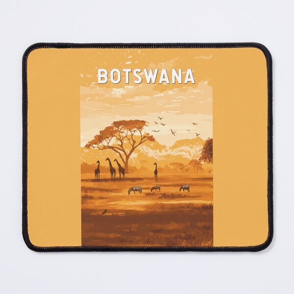 Item preview, Botswana Illustration Travel Art Vintage designed and sold by KrisSidDesigns.