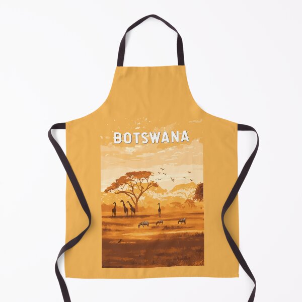 Item preview, Botswana Illustration Travel Art Vintage designed and sold by KrisSidDesigns.