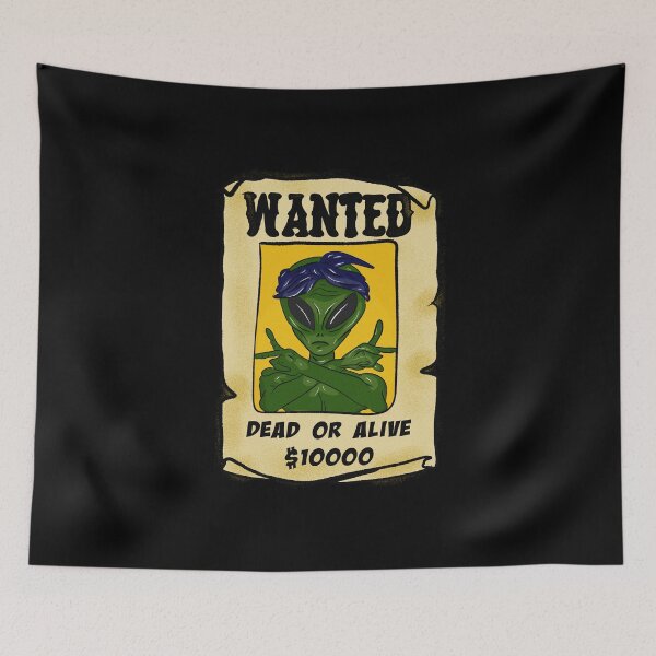 Item preview, Colored old west fugitive alien poster designed and sold by Joncasmiart.
