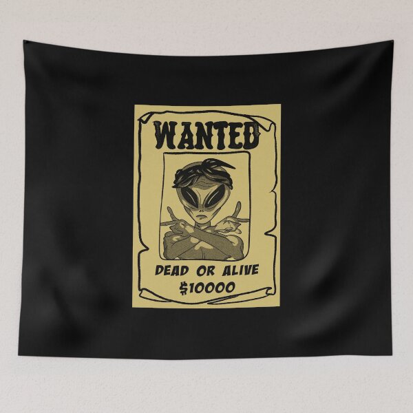 Item preview, Yellow old west fugitive alien poster designed and sold by Joncasmiart.