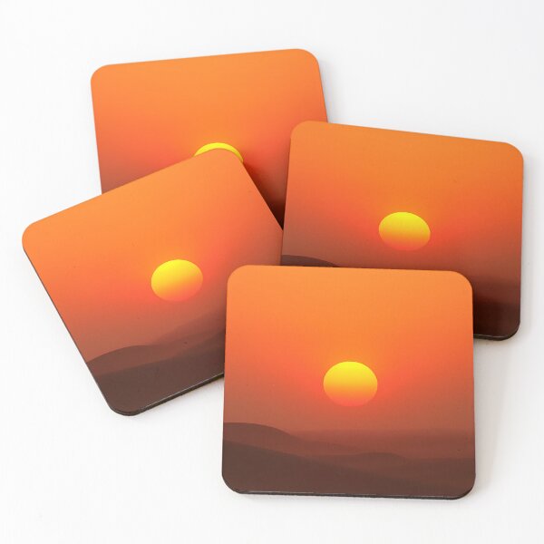 Item preview, Orange Landscape Surreal Fantasy Star Wars Sci Fi  designed and sold by ART ATTACK ZONE.