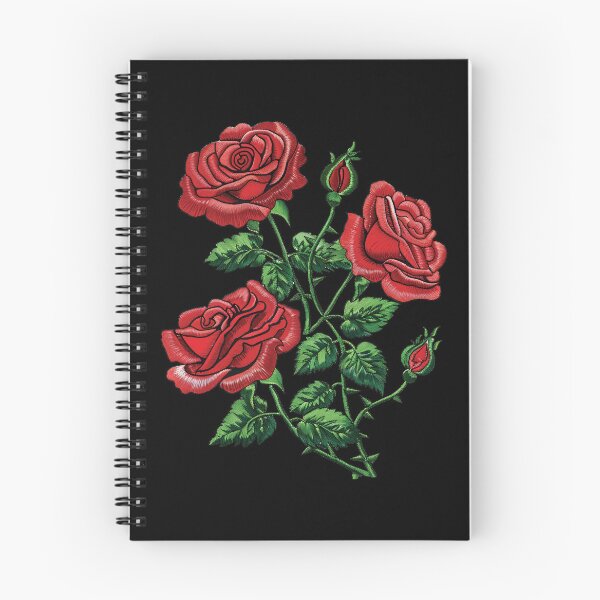 Item preview, Red Rose Embroidery designed and sold by AlchemyColor.