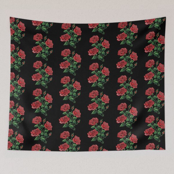 Item preview, Red Rose Embroidery designed and sold by AlchemyColor.