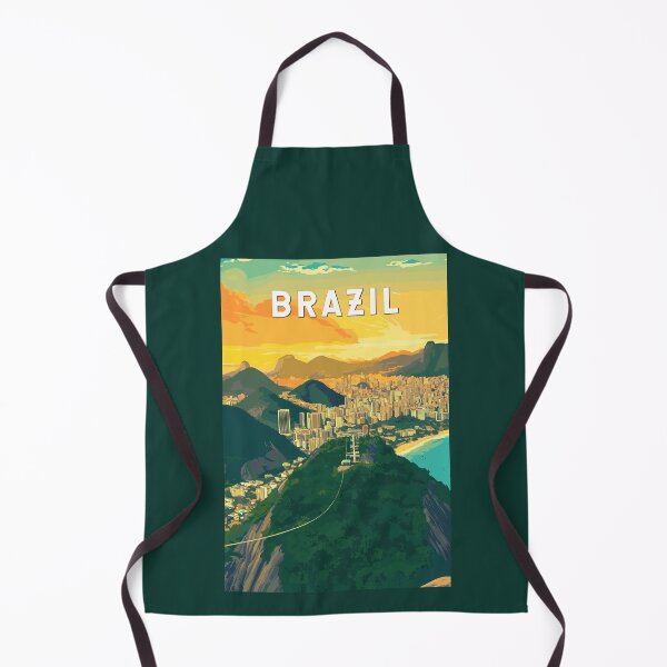 Item preview, Brazil Illustration Travel Art Vintage designed and sold by KrisSidDesigns.