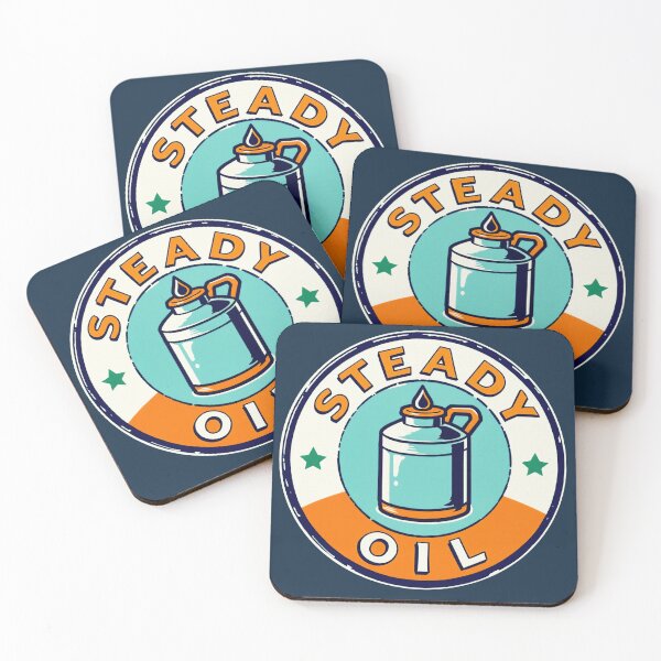 Item preview, Steady Oil Retro Badge designed and sold by SteadyRolling.