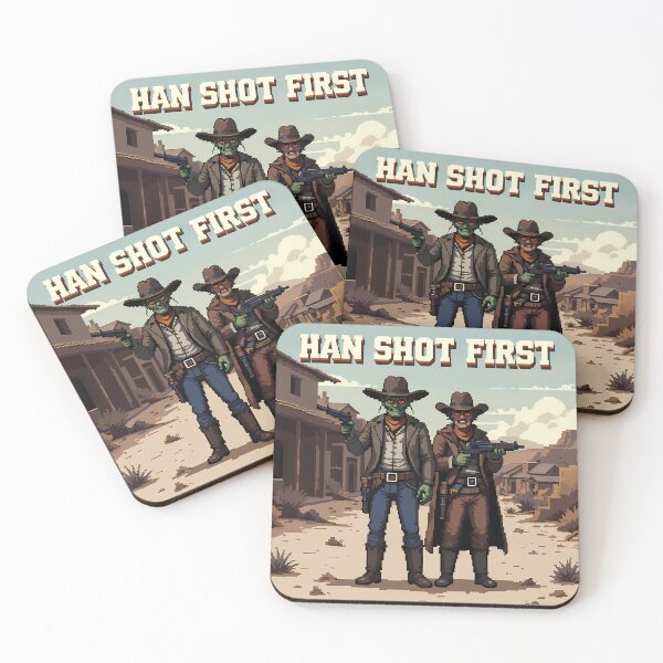 Item preview, Han Shot First Fantasy Star Wars Sci Fi  designed and sold by ART ATTACK ZONE.