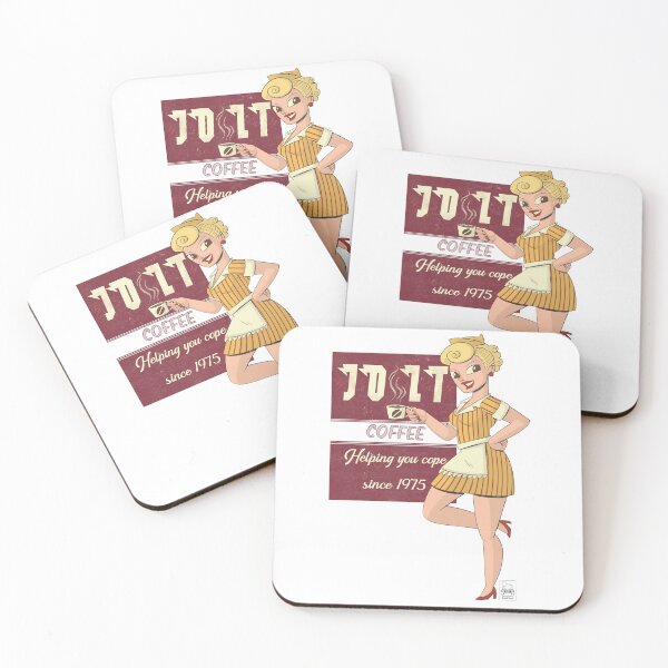 Item preview, Jolt Coffee Pin Up designed and sold by Dancartoonlife.