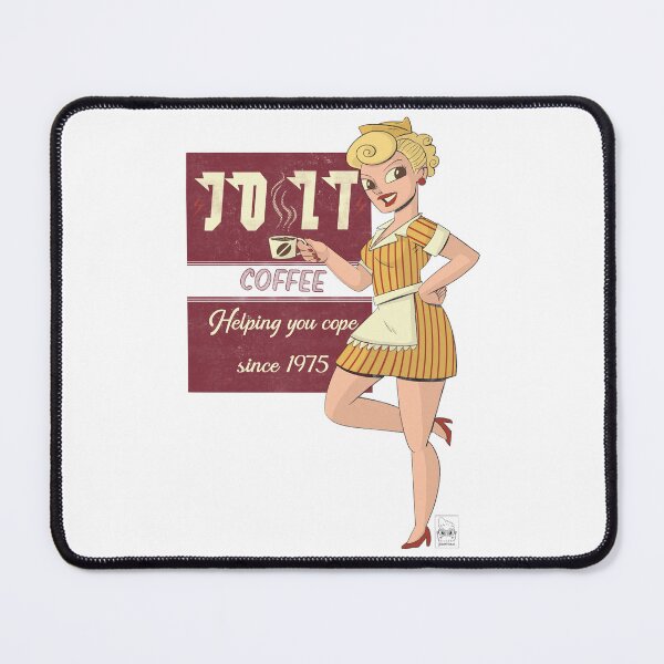 Item preview, Jolt Coffee Pin Up designed and sold by Dancartoonlife.