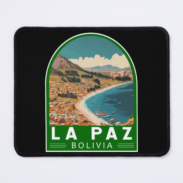 Item preview, La Paz Bolivia Travel Art Emblem designed and sold by KrisSidDesigns.