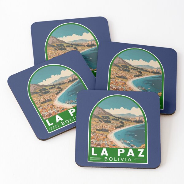 Item preview, La Paz Bolivia Travel Art Emblem designed and sold by KrisSidDesigns.