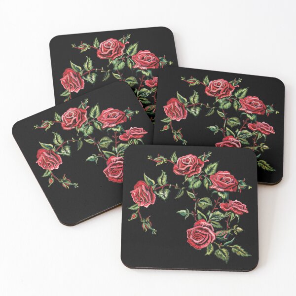 Item preview, Red Rose Embroidery designed and sold by AlchemyColor.