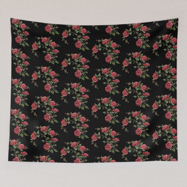 Item preview, Red Rose Embroidery designed and sold by AlchemyColor.