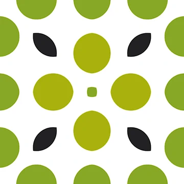Artwork thumbnail, Cute Rounded Shapes Spring by Lisetta Collection