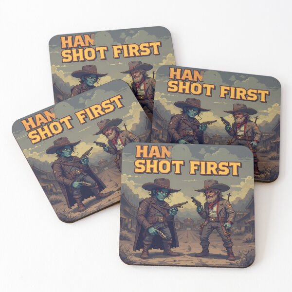 Item preview, Han Shot First Art Star Wars Sci Fi  designed and sold by ART ATTACK ZONE.