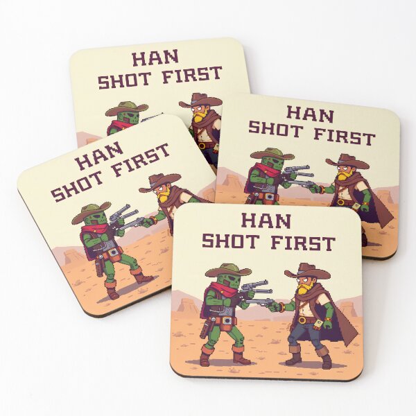 Item preview, Han Shot First Cowboys Star Wars Sci Fi  designed and sold by ART ATTACK ZONE.