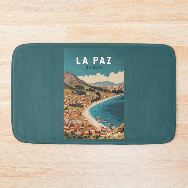 Item preview, La Paz Bolivia Illustration Travel Art Vintage designed and sold by KrisSidDesigns.