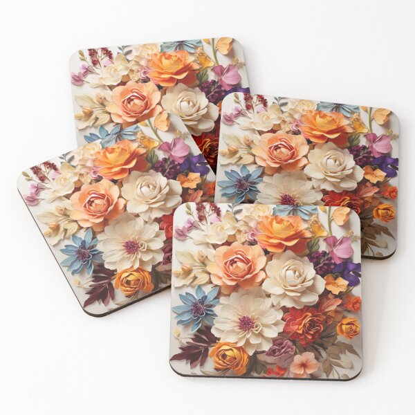 Item preview,  Blooming Paper Garden: A Colorful Floral Arrangement designed and sold by KilianSzmid.