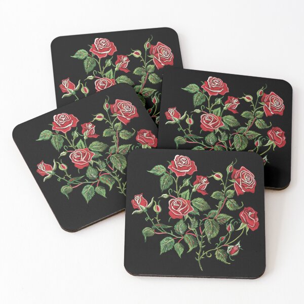 Item preview, Red Rose Embroidery designed and sold by AlchemyColor.