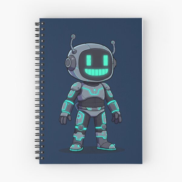 Item preview, Neon Cyberbot | Futuristic AI Companion designed and sold by SeGoArtDesign.