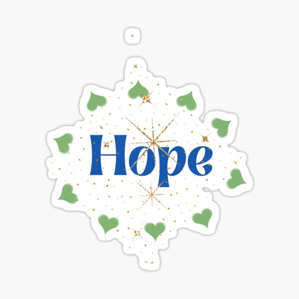 Item preview, Hope Inspirational Typography Design designed and sold by EmpoweredBySónia.
