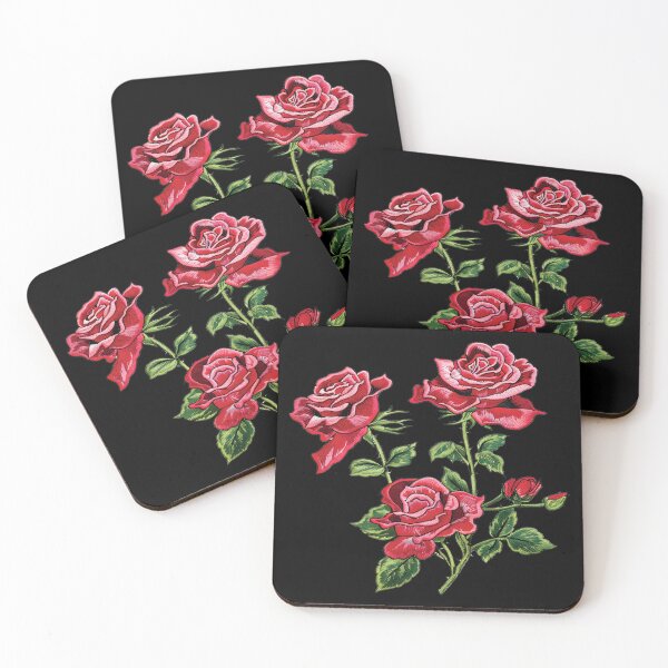 Item preview, Red Rose Embroidery designed and sold by AlchemyColor.