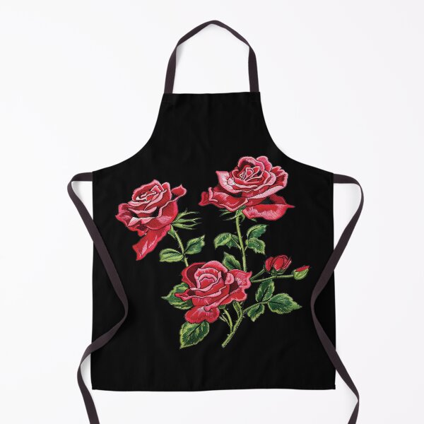 Item preview, Red Rose Embroidery designed and sold by AlchemyColor.