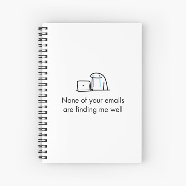 Work life and Emails Spiral Notebook