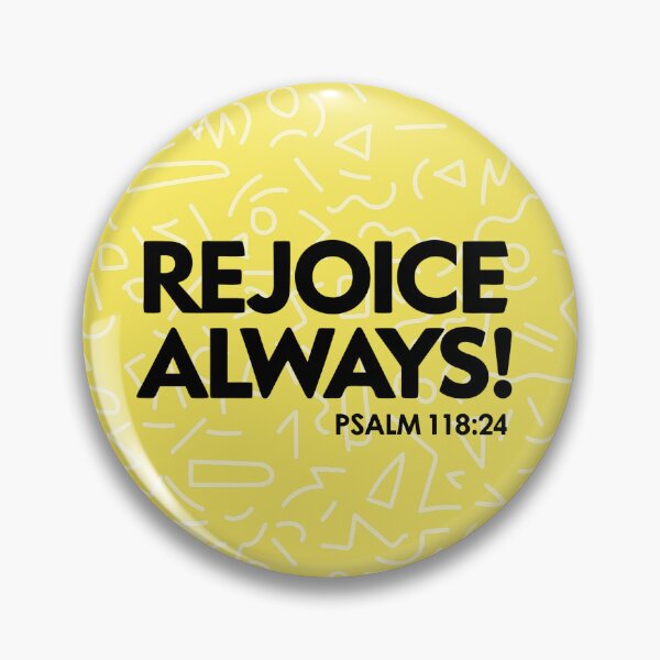 Item preview, Rejoice Always – Retro 80s Christian Bible Verse (Psalm 118:24) designed and sold by digitalscrabble.