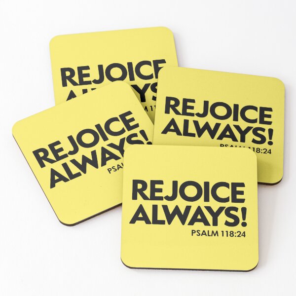 Item preview, Rejoice Always – Retro 80s Christian Bible Verse (Psalm 118:24) designed and sold by digitalscrabble.