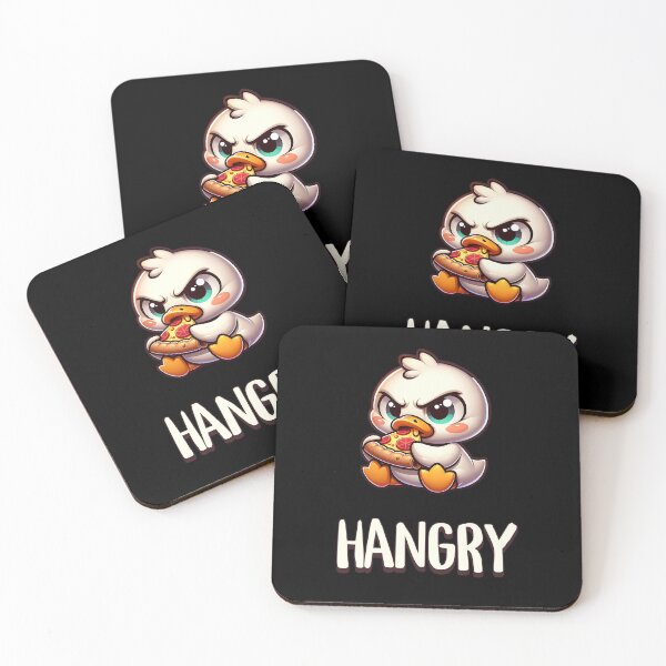 Item preview, Hangry - Sweet Duck with Pizza designed and sold by SekoOne.