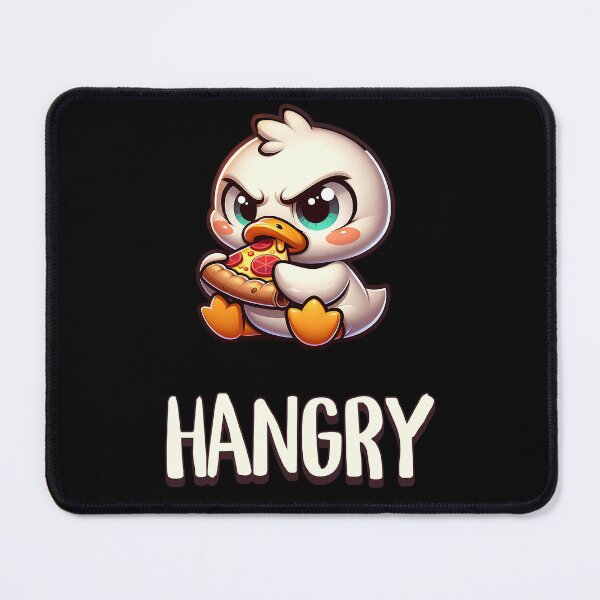 Item preview, Hangry - Sweet Duck with Pizza designed and sold by SekoOne.