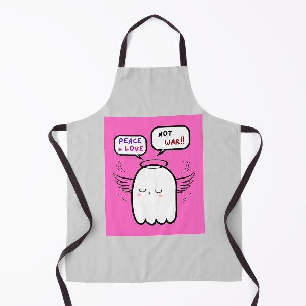 Item preview, Peace + Love, Not War!! Angel Ghost, Halo, Wings, Pink Orange Background designed and sold by AASparksDesigns.